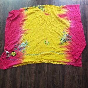 Vibrant Pink and Yellow Sarong